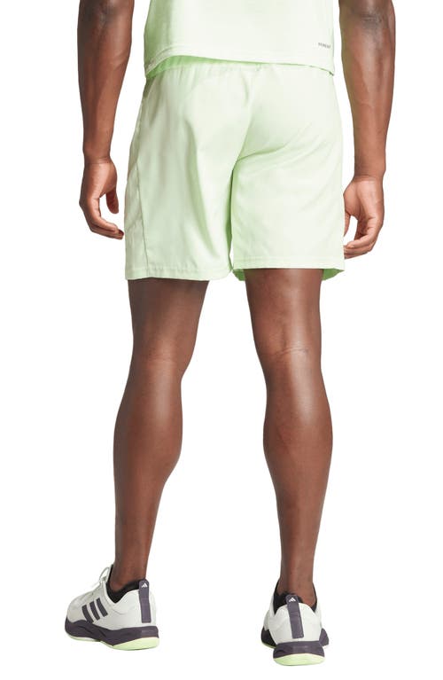 Shop Adidas Originals Adidas Tr-es 3-stripes Running Shorts In Semi Green Spark/black