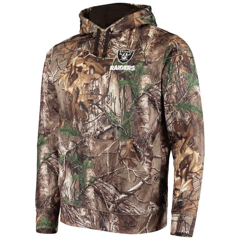 Dunbrooke Las Vegas Raiders Champion Tech Fleece Pullover Hoodie - Realtree Camo Size: Medium