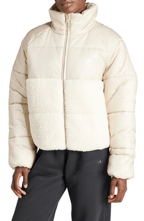 adidas Originals Court Polar Puffer Jacket in Wonder Beige at Nordstrom, Size Large