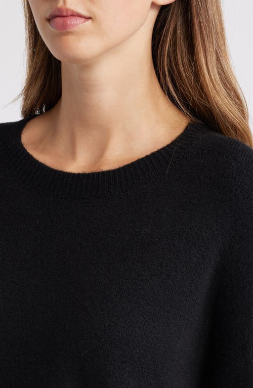 Shop Bobeau Step Hem Sweater In Black