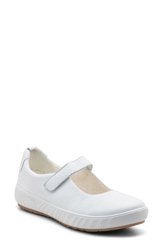 Ara Alexandria Mary Jane Sneaker In White Calf