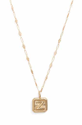 SAVVY CIE JEWELS Initial Pendant Necklace Nordstrom
