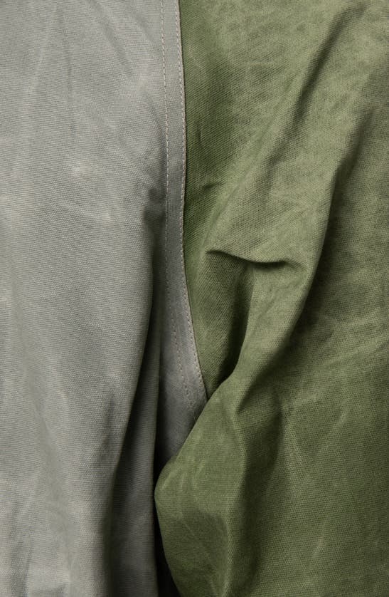 Shop Round Two Waxed Cotton Anorak In Sage