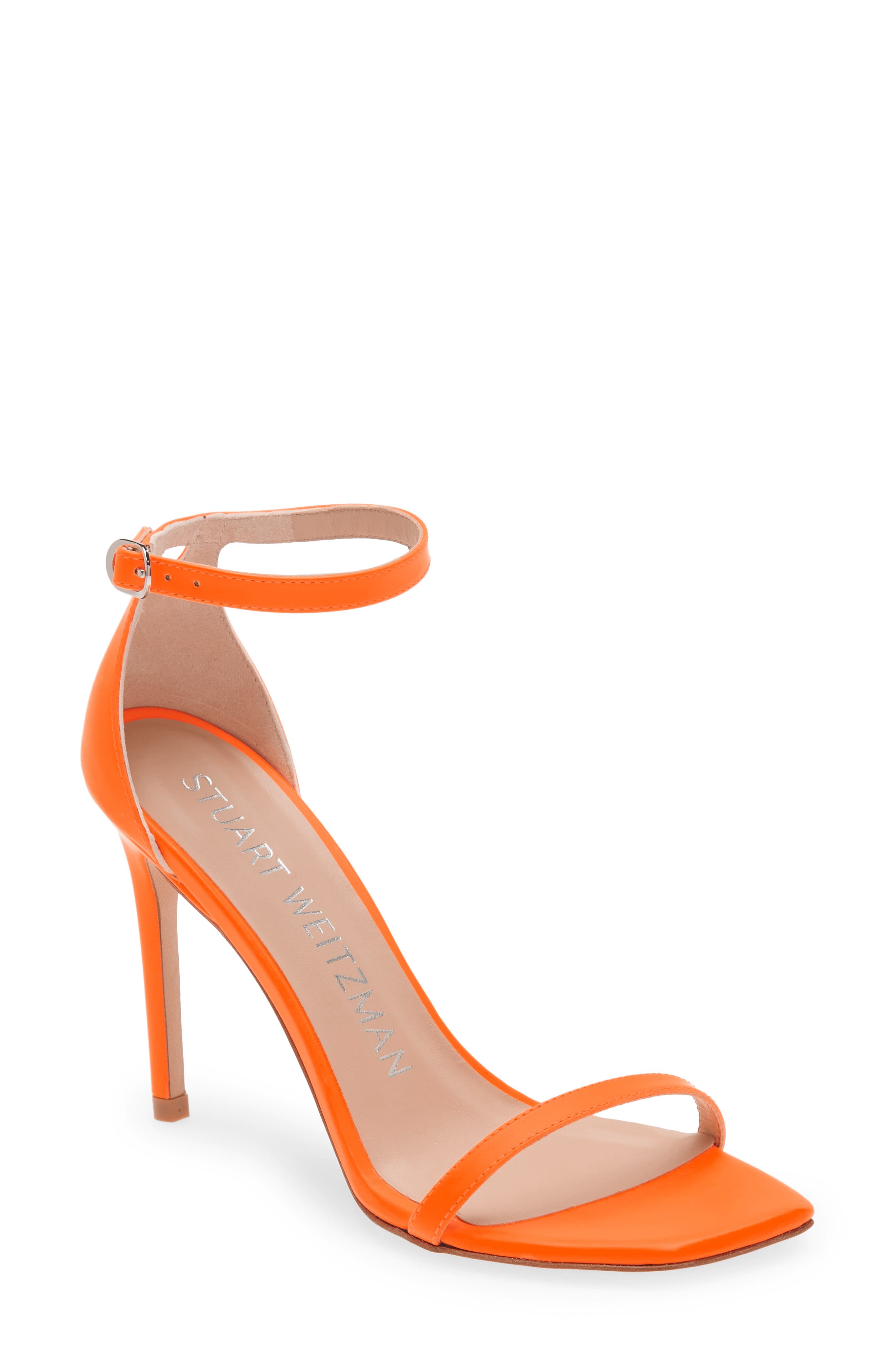 womens orange dress sandals