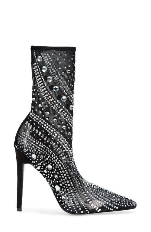Azalea Wang Opry Pointed Toe Embellished Bootie In Black