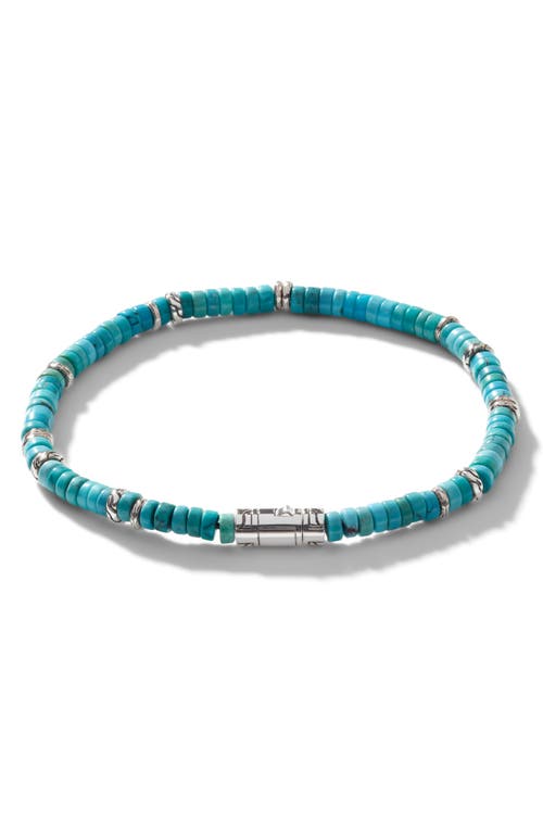 John Hardy Heishi 4mm Beaded Bracelet In Blue