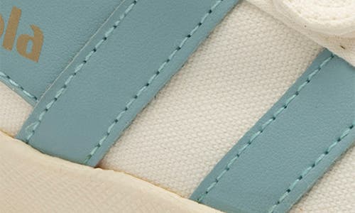 Gola Coaster Low Top Sneaker In Off White/powder Blue