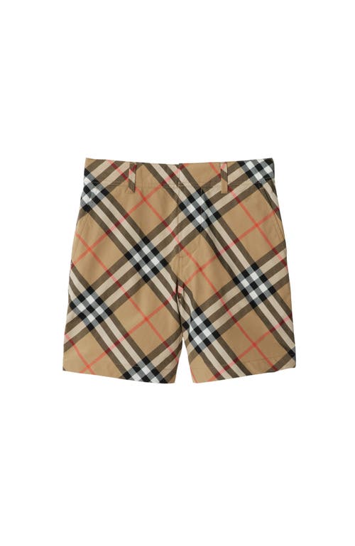 BURBERRY BURBERRY CHECK COTTON SHORTS 