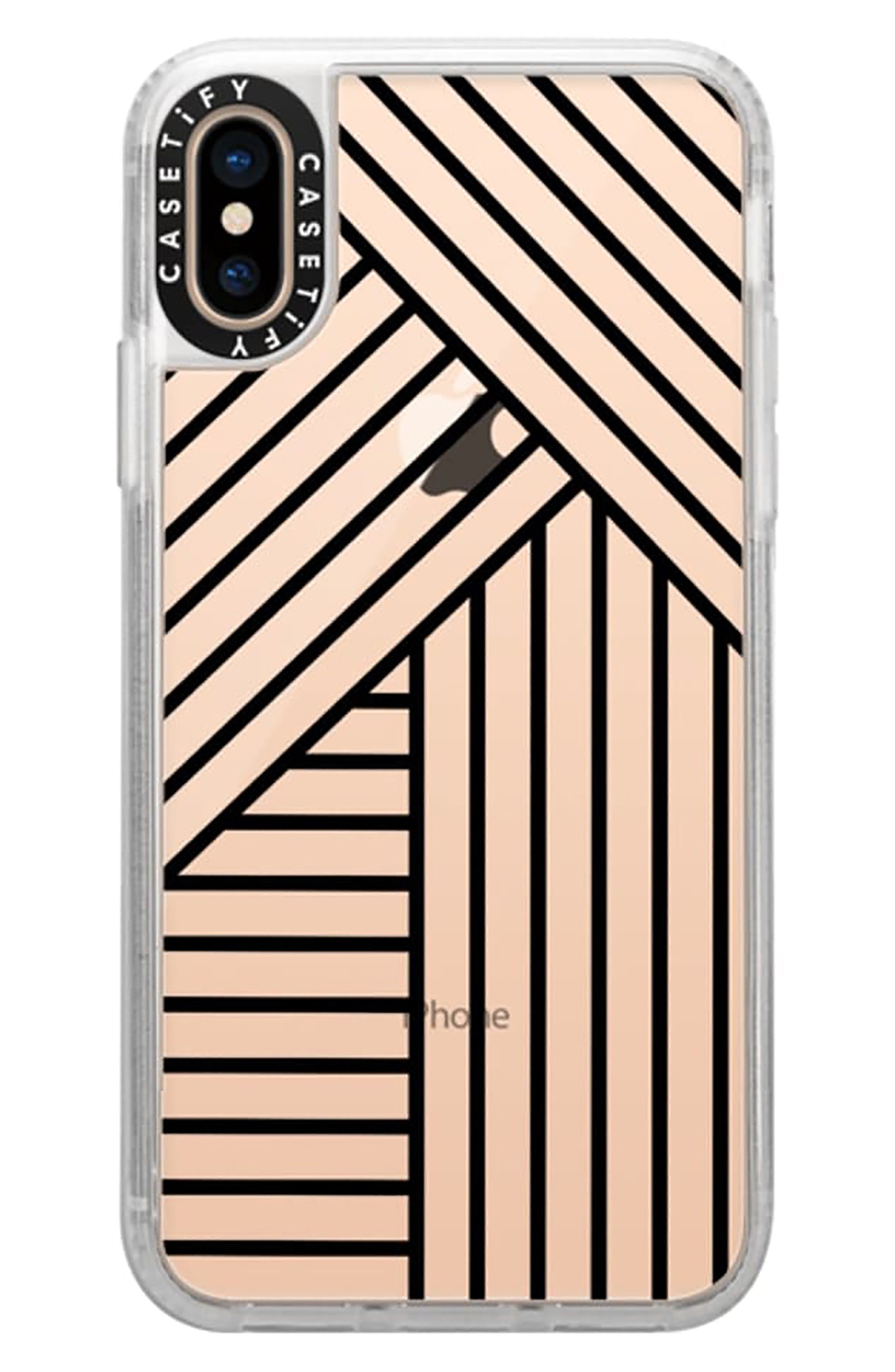 Casetify Stripes Transparente iPhone X/Xs/XR & XS Max Case Nordstrom