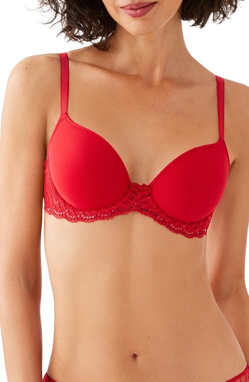 Wacoal La Femme Underwire T-Shirt Bra in Equestrian Red 