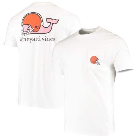 Vineyard Vines Detroit Lions White Team Whale Helmet T-Shirt