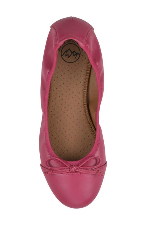White Mountain Footwear Sunnyside Ii Ballet Flat In Super Pink/smooth