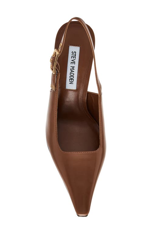 Shop Steve Madden Divine Slingback Pump In Camel Leather