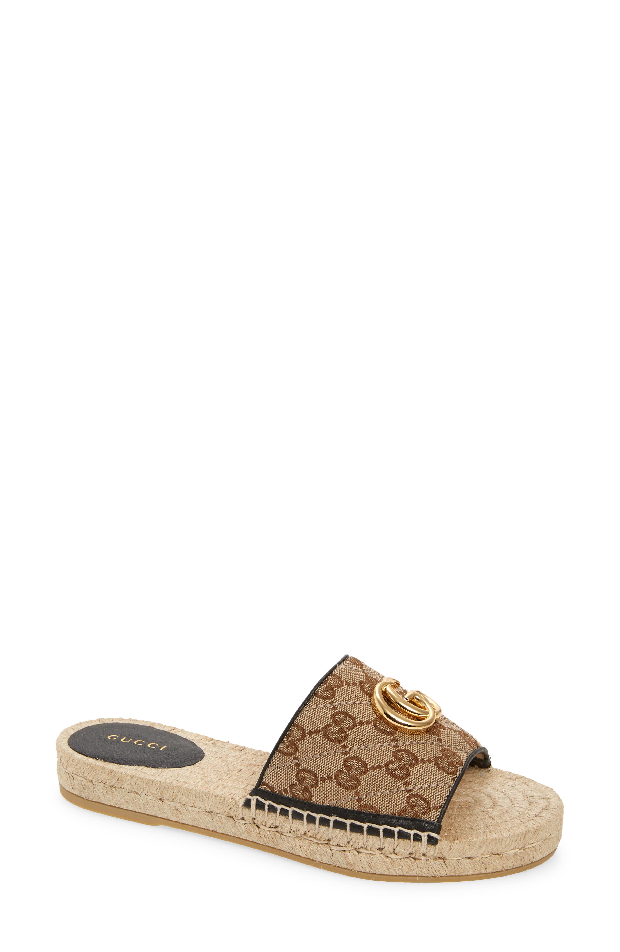 gucci platform espadrille slides