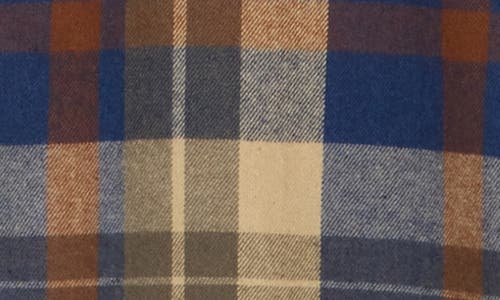 Burnside Plaid Flannel Shirt In Brown