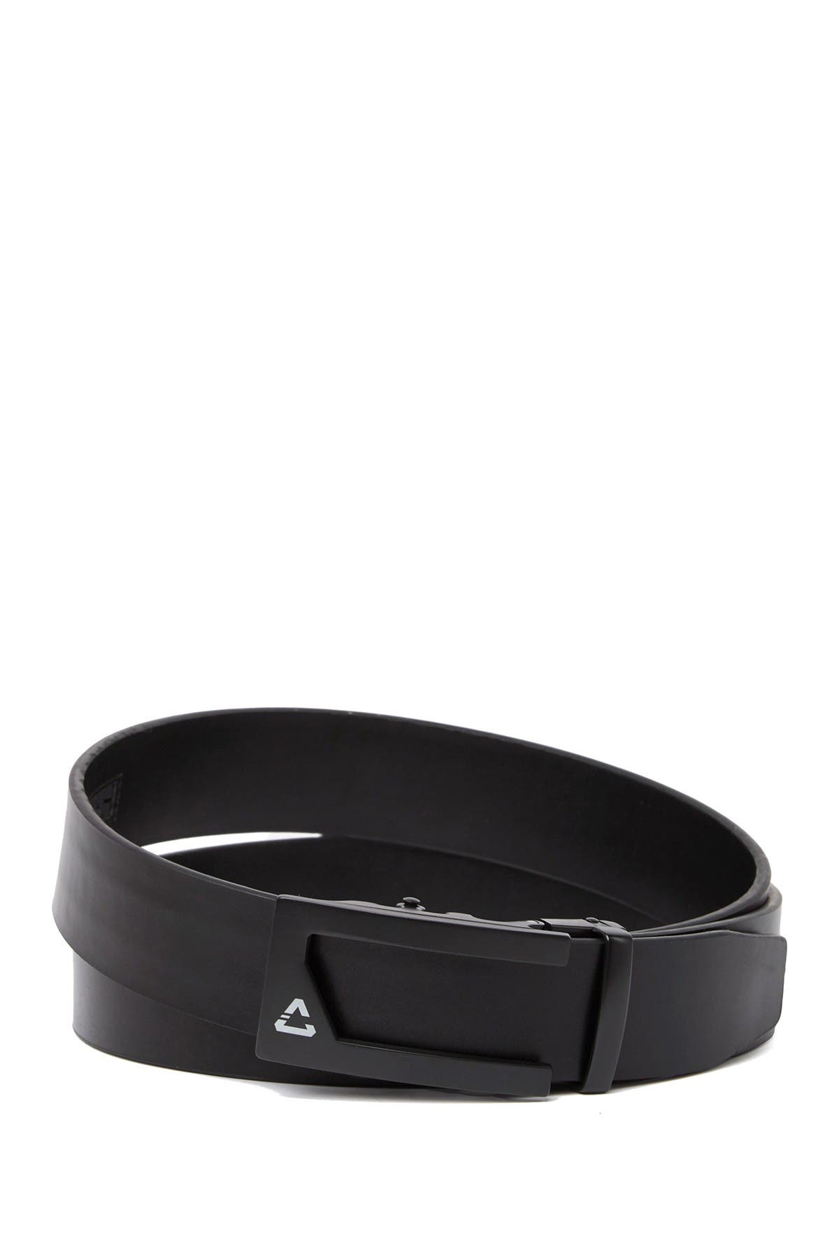 Cuater By Travis Mathew Slot Leather Belt In Black
