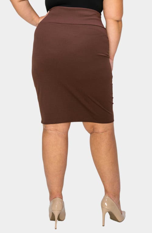 L I V D Molly Pencil Skirt In Mocha
