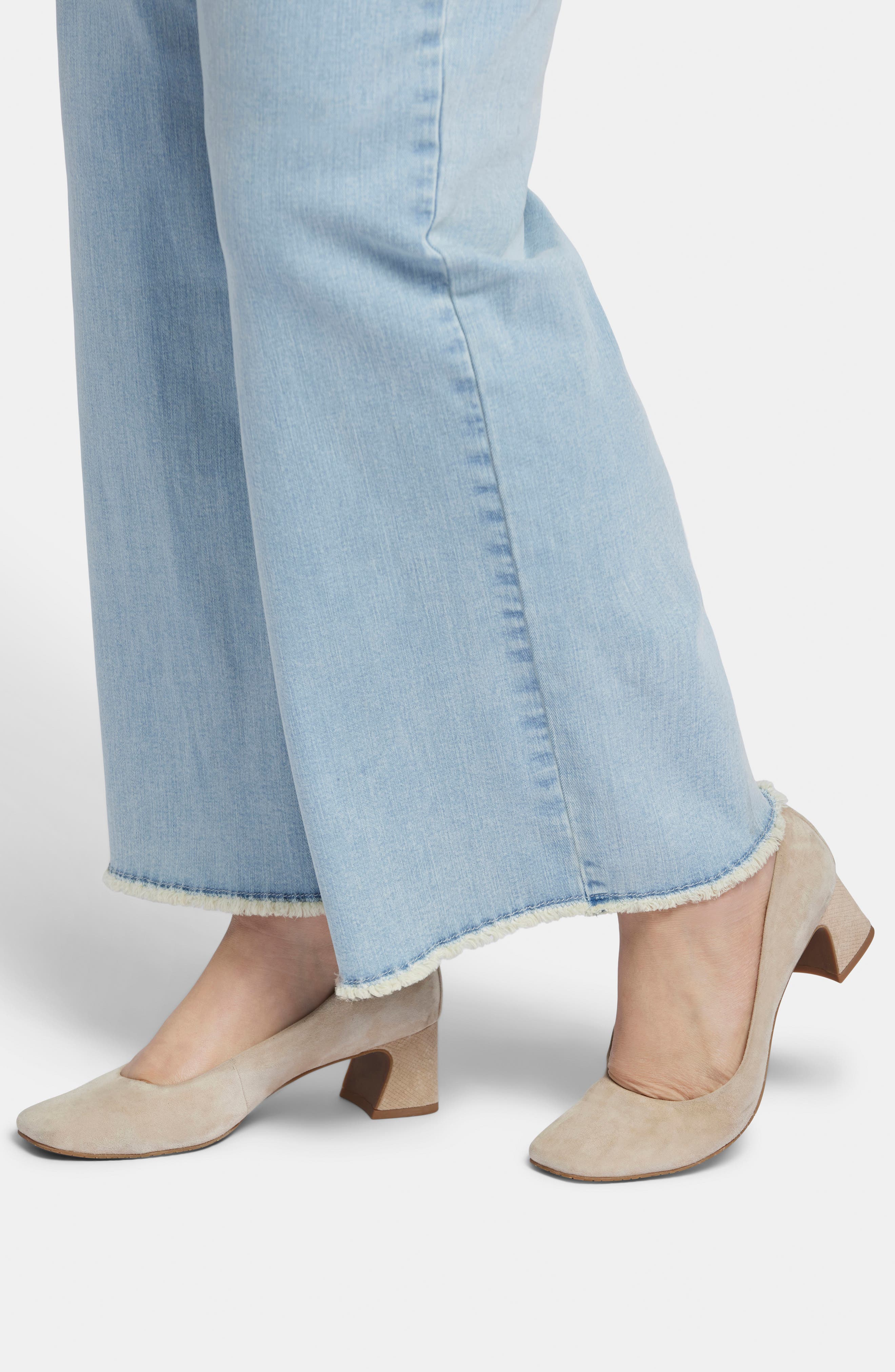 Slim Trouser Ankle Pants - Light Blue Heather