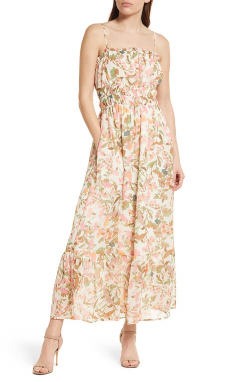 Lost + Wander Wildflowers Sundress in Neutral Pink Floral