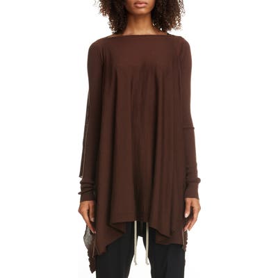 Rick Owens Multi Way Wool Sweater, Brown
