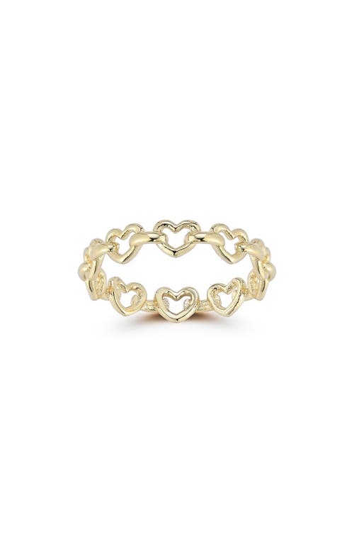 Shop Ember Fine Jewelry Heart Link Ring In Gold