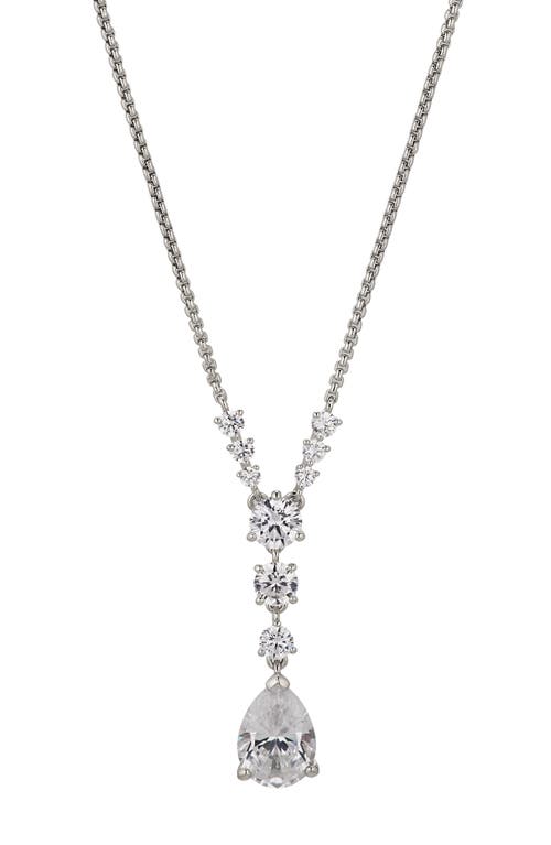 Nadri Halle Pendant Necklace in Rhodium at Nordstrom