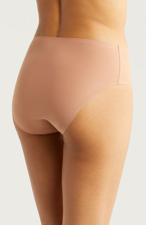 Shop Chantelle Lingerie Soft Stretch High Cut Briefs In Mocha Mousse