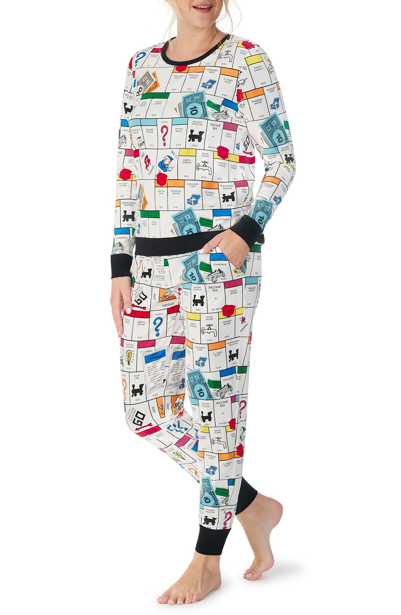 BedHead Pajamas BedHead Monopoly Organic Cotton Blend Jogger Pajamas ...