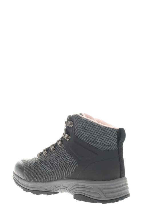 Propét Conni Water Resistant Hiking Boot In Grey/pink