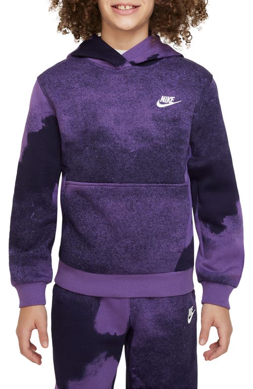 Nike Kids' Club Fleece Hoodie In Purple