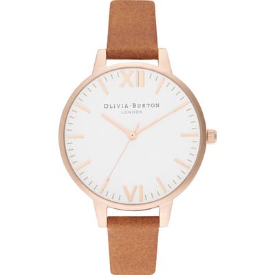 Olivia Burton Timeless Leather Strap Watch,