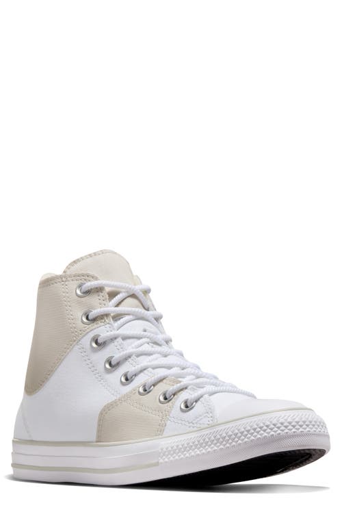 Converse Chuck Taylor All Star High Top Sneaker White/White/Fossilized at Nordstrom,