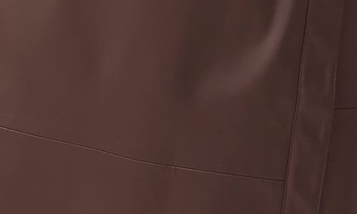 Estelle Michelangelo Faux Leather Wrap Midi Skirt In Chocolate