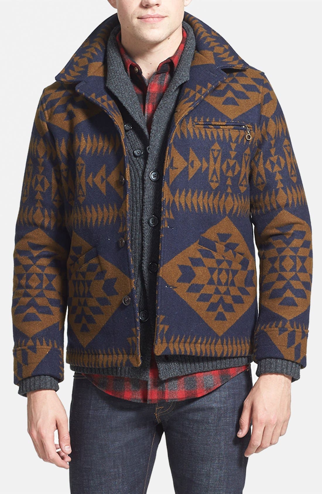 Pendleton 'Newsboy' Jacquard Wool Blend Jacket Nordstrom