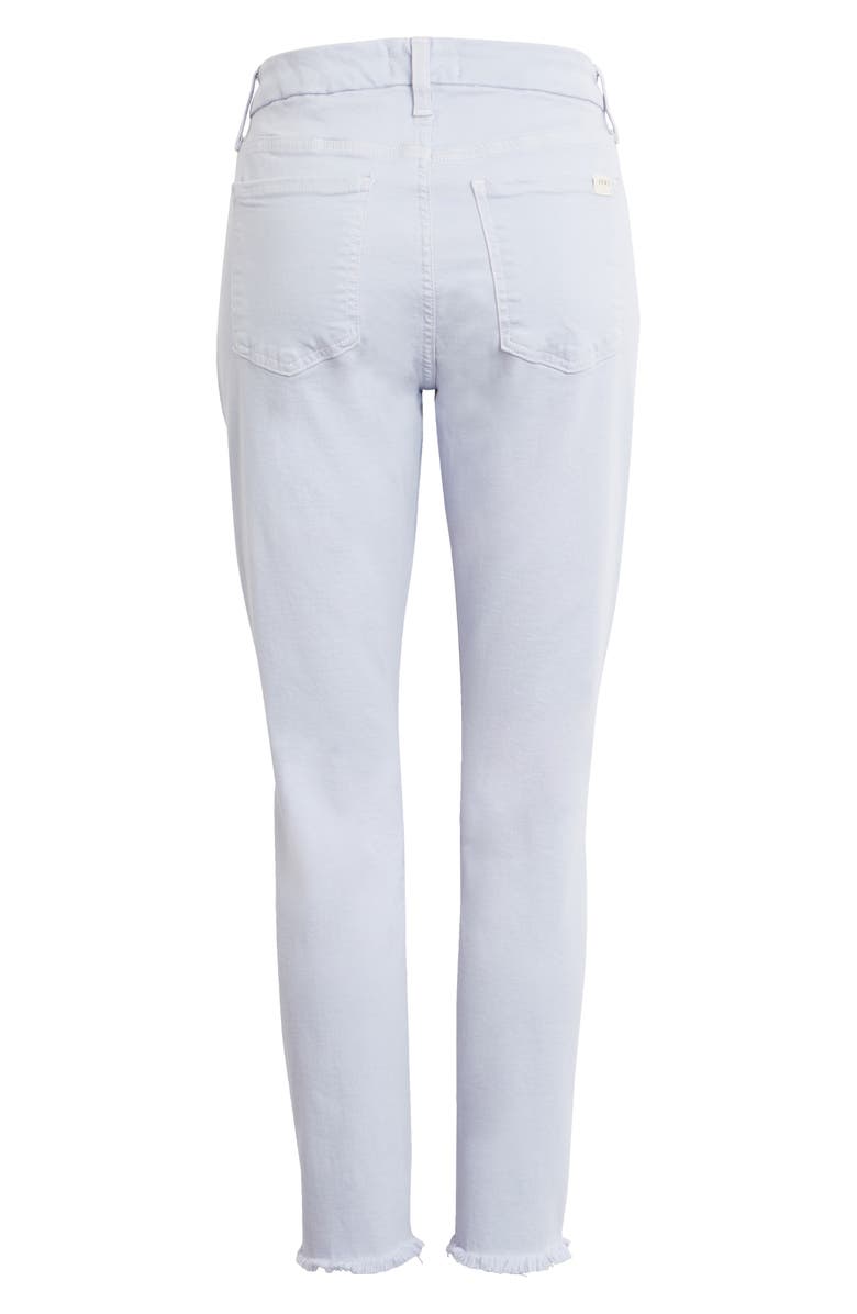 JEN7 by 7 For All Mankind High Waist Fray Hem Ankle Skinny Jeans, Alternate, color,