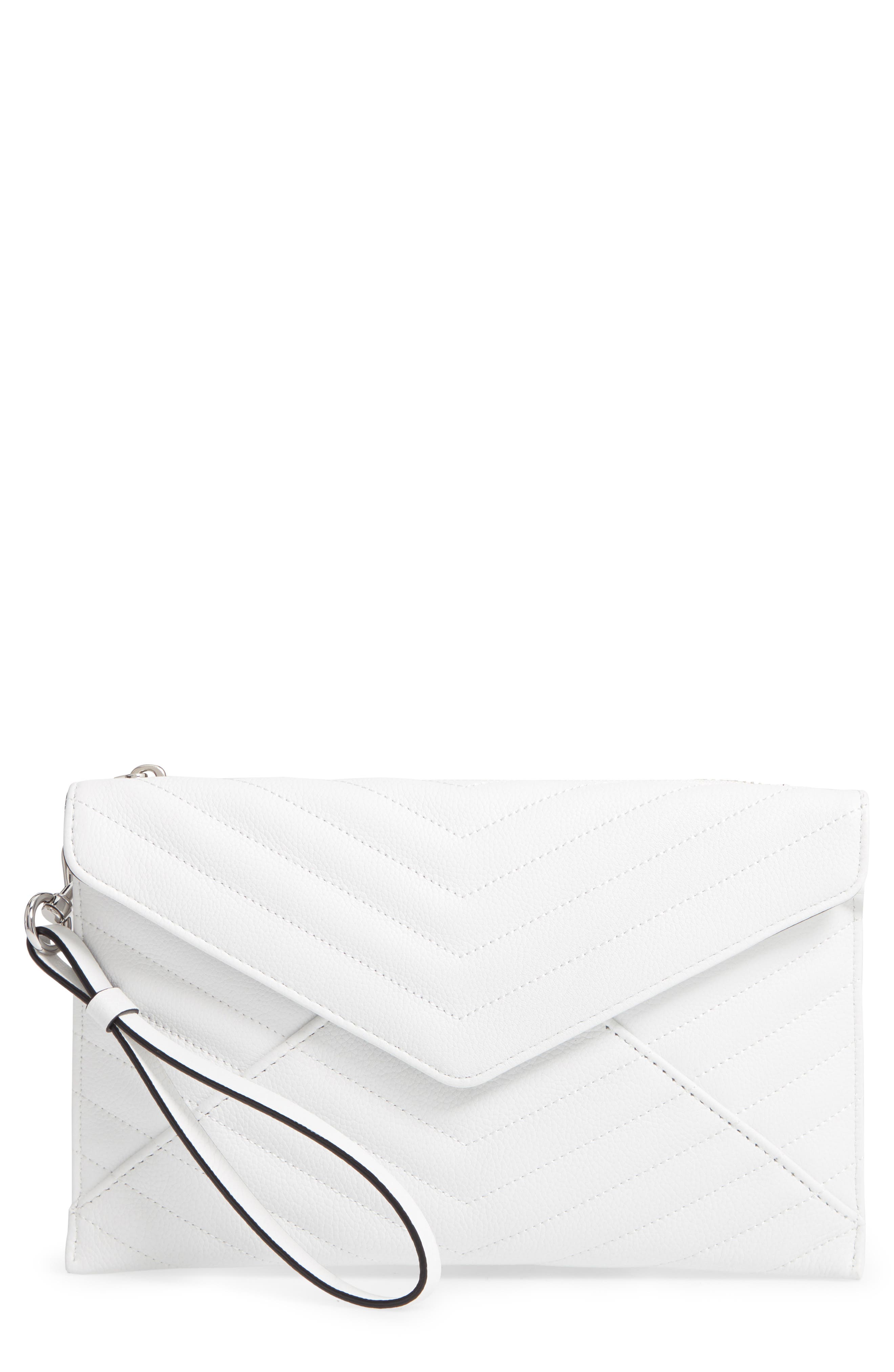 rebecca minkoff white clutch