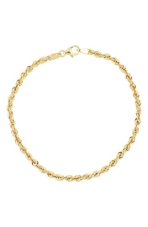Red Heart Bracelet in 14K Solid Gold, Women's, Size: One size, Yellow