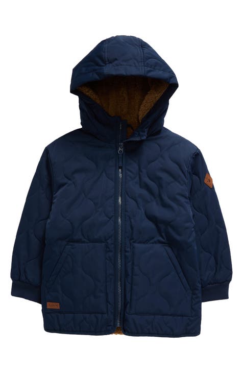 Boys navy jacket best sale