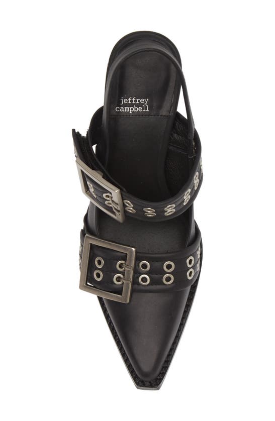 Jeffrey Campbell Carlie Slingback Pump In Black Silver