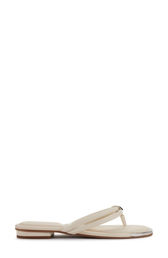 Shop Dkny Clemmie Flip Flop In Ivory Clemmie Flip Flk24