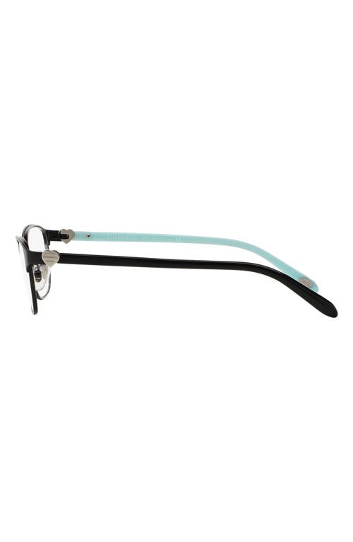 Shop Tiffany & Co . 51mm Optical Glasses In Black/blue