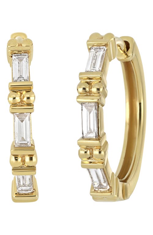 Bony Levy Mykonos Baguette Diamond Hoop Earrings in 18K Yellow Gold at Nordstrom