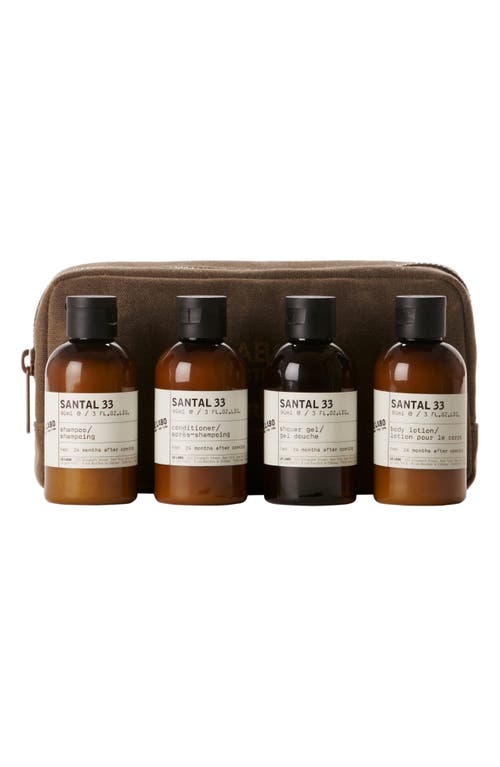 Le Labo Santal 33 Body & Hair Care Travel Set $125 Value In No Color