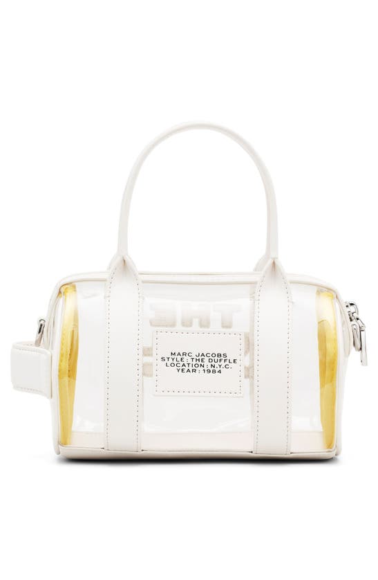 Shop Marc Jacobs The Clear Crossbody Duffle Bag In White