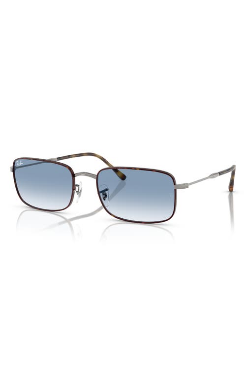 Ray Ban Rb3746 Sunglasses Gunmetal Frame Blue Lenses 59-20 In Blue Gradient