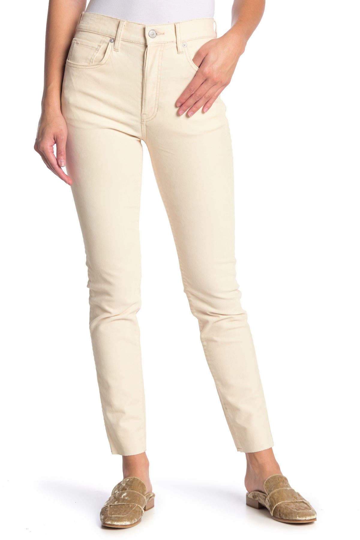 skinny high waisted khaki pants
