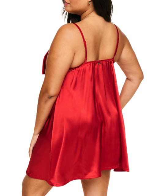 Adore Me Janessa Slip In Dark Red