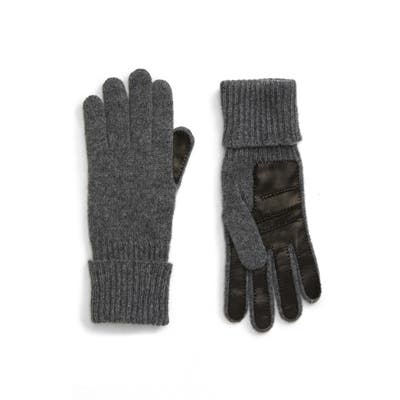Nordstrom Signature Leather Palm Cashmere Gloves