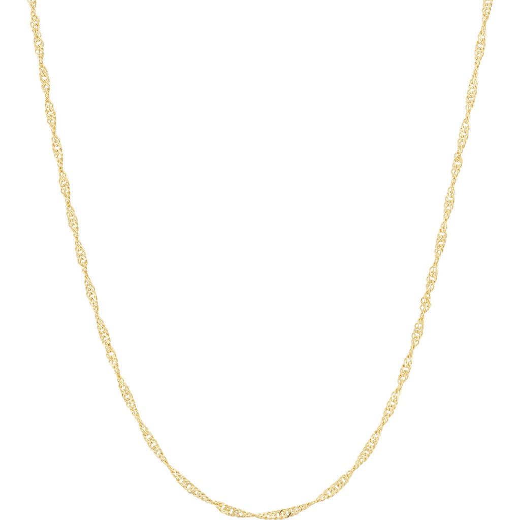 Fzn Twist Chain Necklace In Yellow