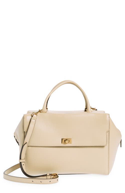Anya Hindmarch Small Seaton Leather Top Handle Bag in Buff at Nordstrom